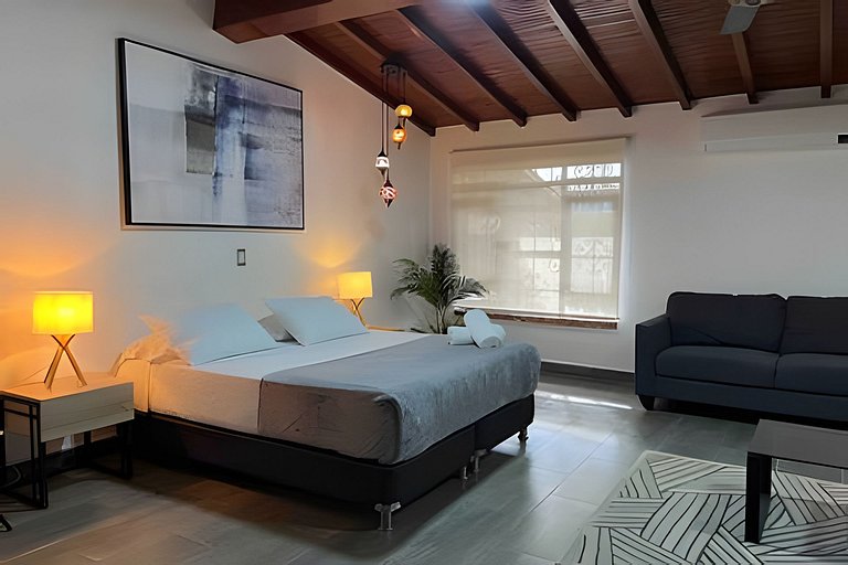 Apt Palos Altos Poblado; caminando de restaurantes